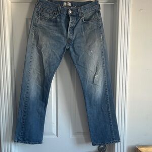 Levi's Men's Straight Blue Jeans older style 501s
